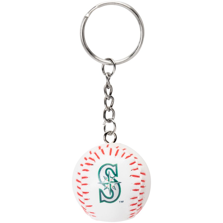 Seattle Mariners Leatherette Baseball Keychain
