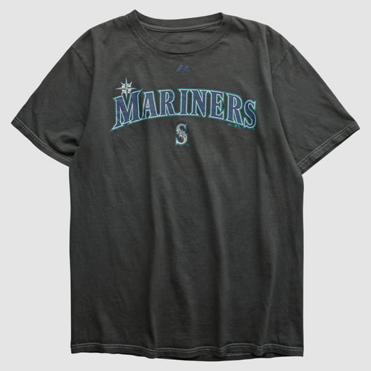 Seattle Mariners Majestic 2010 T-shirt - Charcoal - S by Fanatics Real Vintage