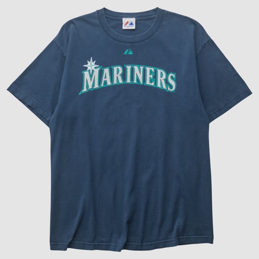 Seattle Mariners Majestic 2010s T-shirt - Navy - M by Fanatics Real Vintage