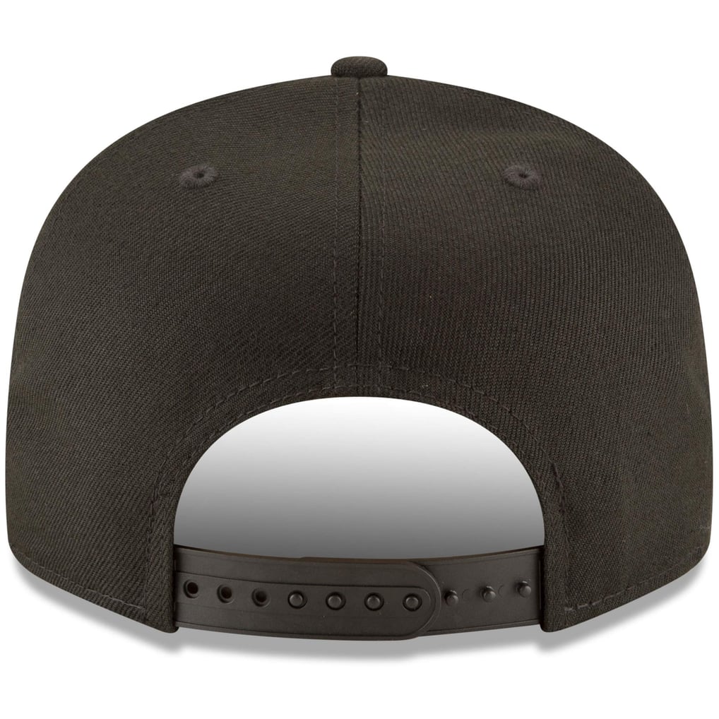 Seattle Mariners New Era Black on Black 9FIFTY Team Snapback Adjustable Hat - Black