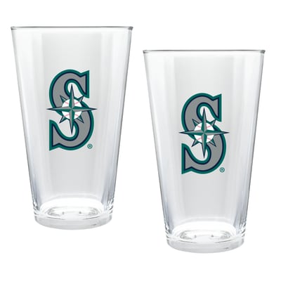 Seattle Mariners Two-Piece 16oz. Double Play Pint Glass Set