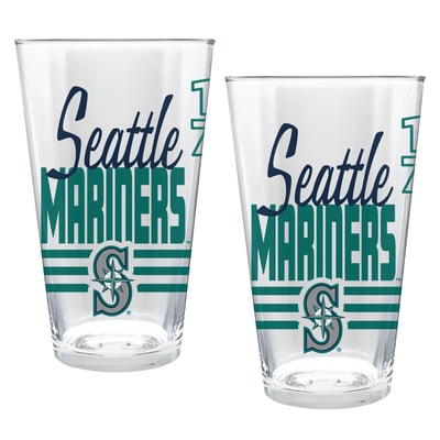 Seattle Mariners Two-Piece 16oz. Heritage Pint Glass Set