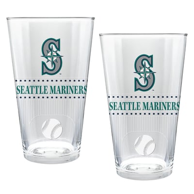 Seattle Mariners Two-Piece 16oz. Stadium Pint Glass Set