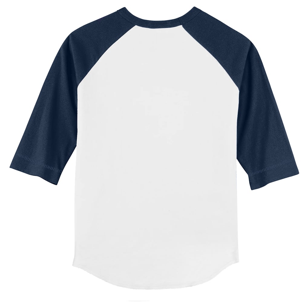 Seattle Mariners Tiny Turnip Toddler Prism Arrows 3/4-Sleeve Raglan T-Shirt - White/Navy