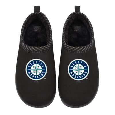 Seattle Mariners ISlide Unisex Primary Logo Mission Slippers - Black
