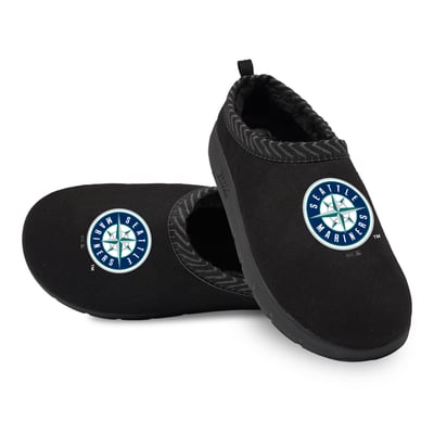 Seattle Mariners ISlide Unisex Primary Logo Mission Slippers - Black
