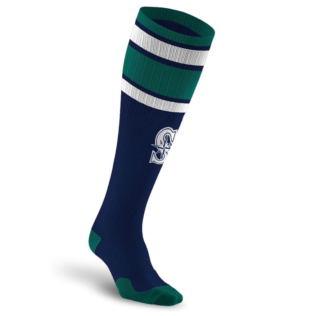 Seattle Mariners PRO Compression Unisex  Classic Stripe Over-the-Calf Compression Socks