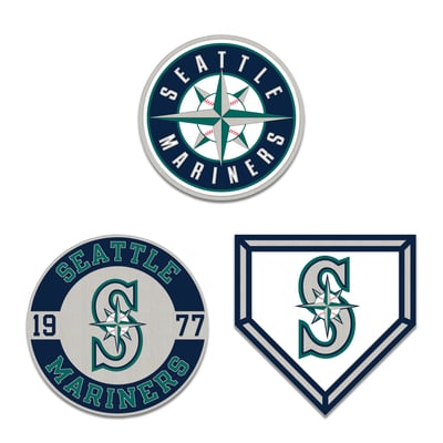 Seattle Mariners WinCraft Three-Piece Collector Pin Set