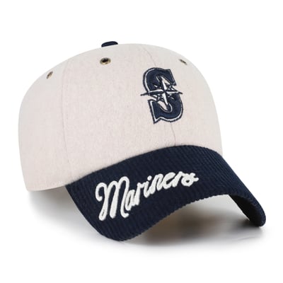 Seattle Mariners '47 Women's Rope Script Clean Up Adjustable Hat - Natural/Navy