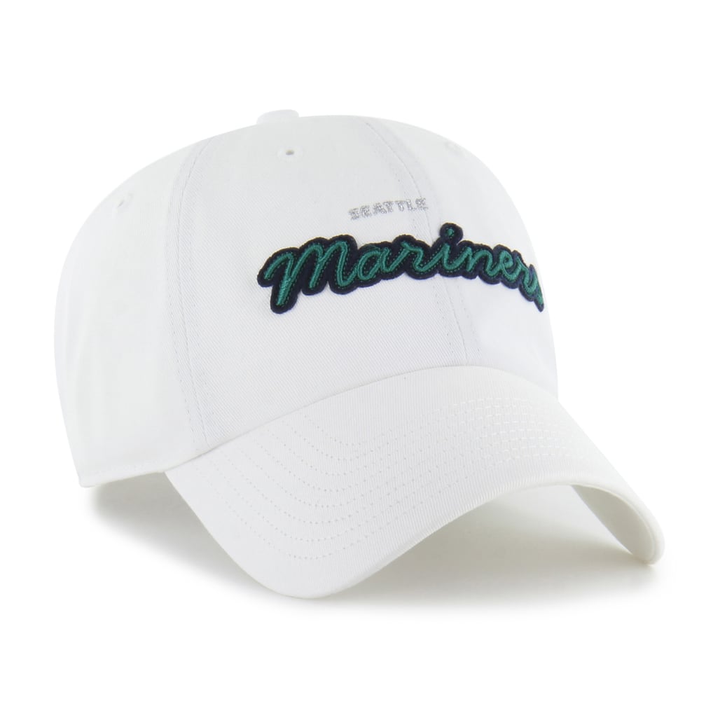 Seattle Mariners '47 Women's Trendy Script Clean Up Adjustable Hat - White
