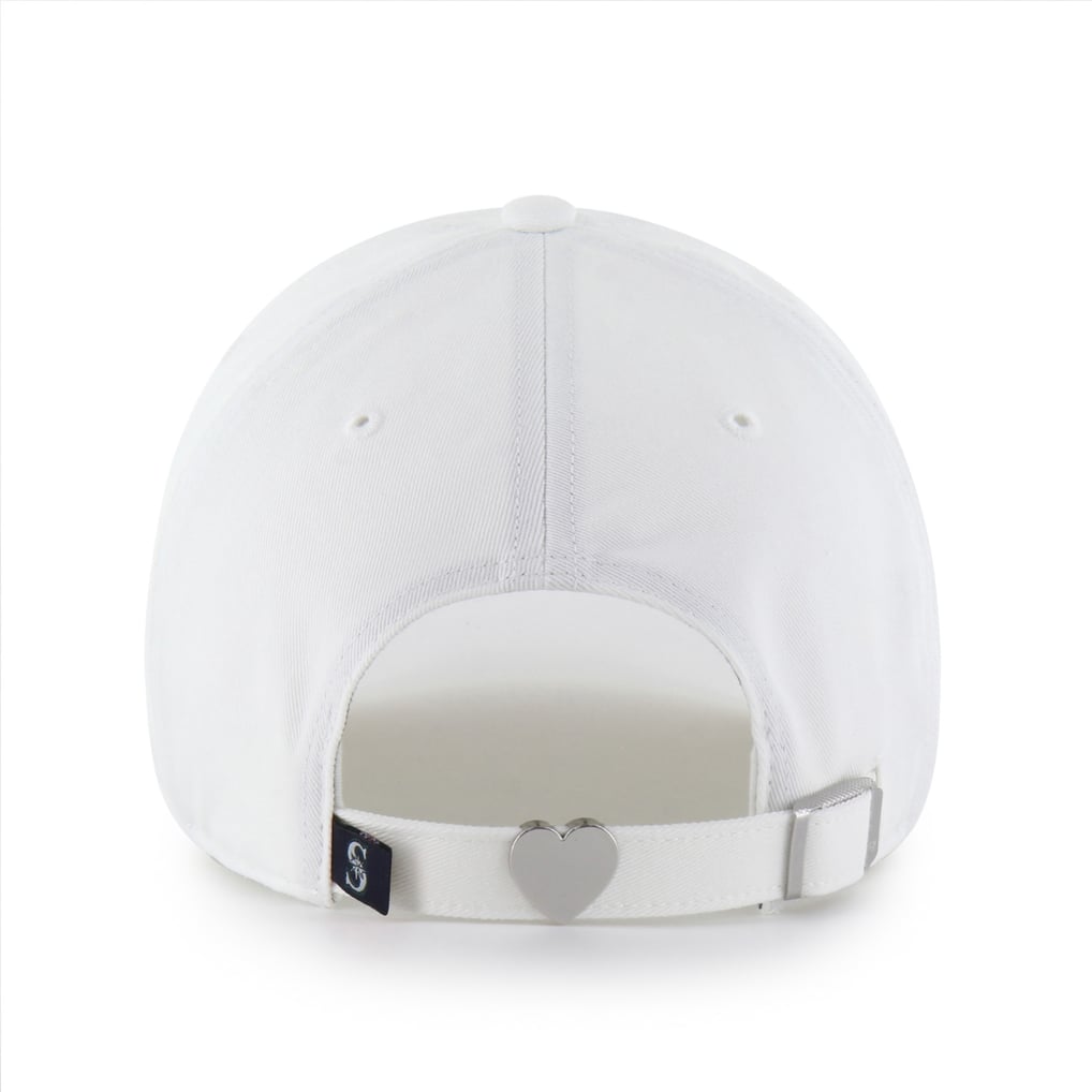 Seattle Mariners '47 Women's Trendy Script Clean Up Adjustable Hat - White