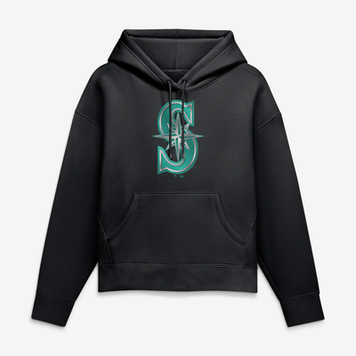 Seattle Mariners Women's Forged Mascot Hoodie - Black
