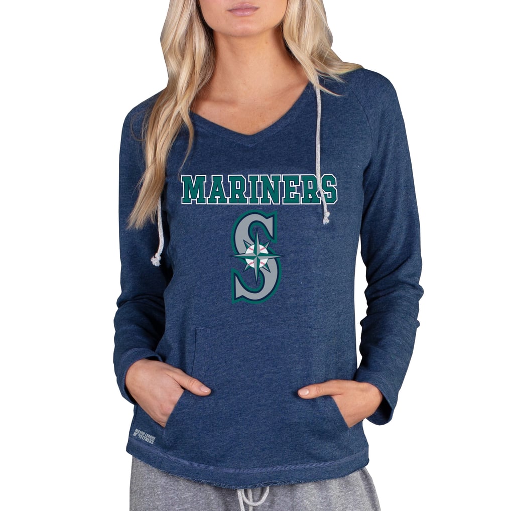 Seattle Mariners Concepts Sport Women's Mainstream Terry Long Sleeve Hoodie Top - Navy