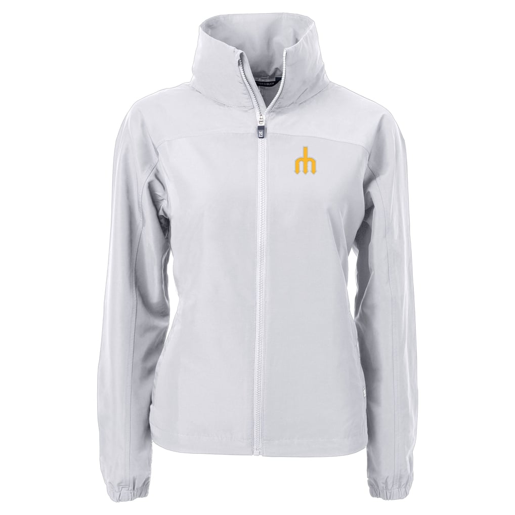 Seattle Mariners Cutter & Buck Women's  Charter Eco Recycled Full-Zip Jacket - Gray