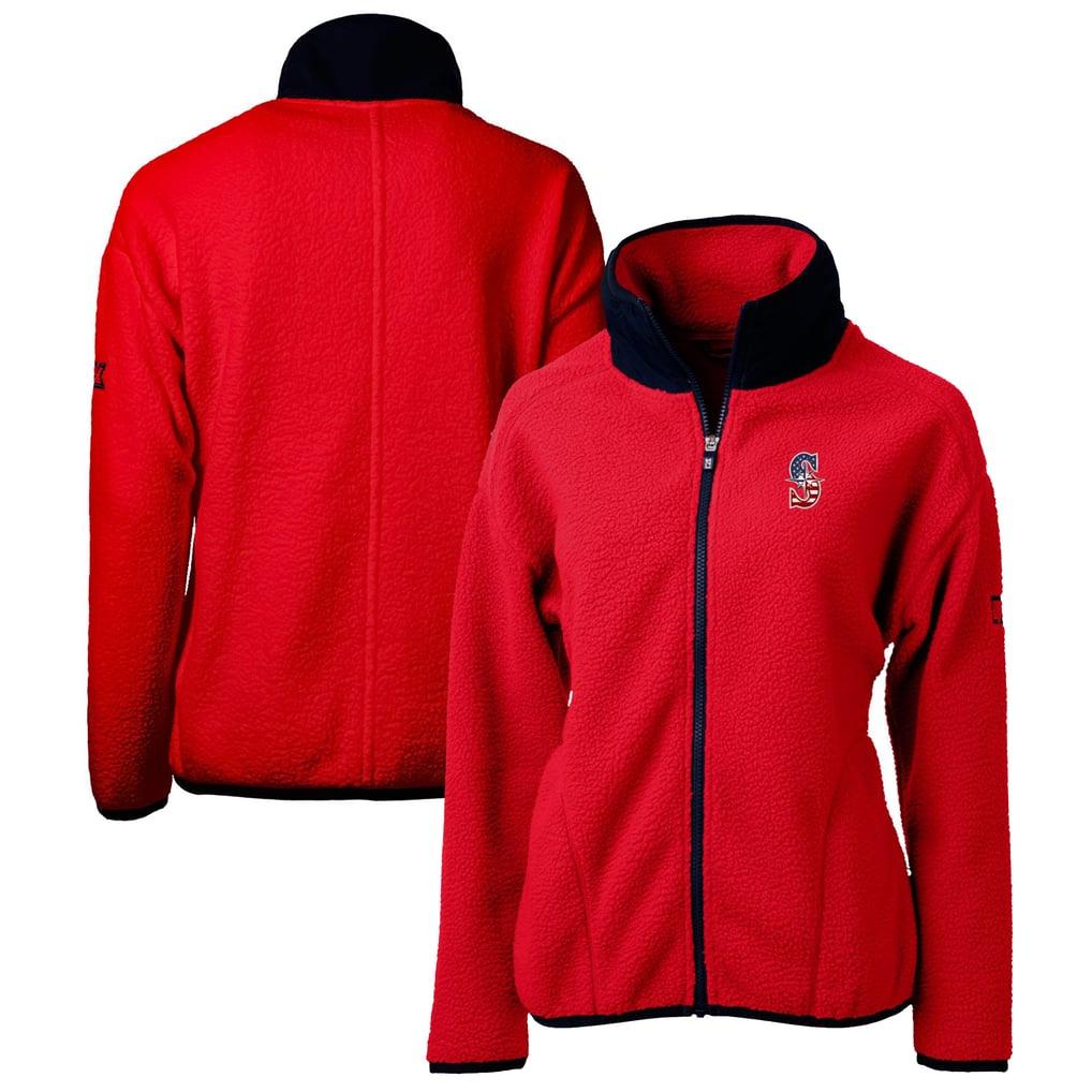 Women's Seattle Mariners Cutter & Buck Red Americana Logo Cascade Eco ...