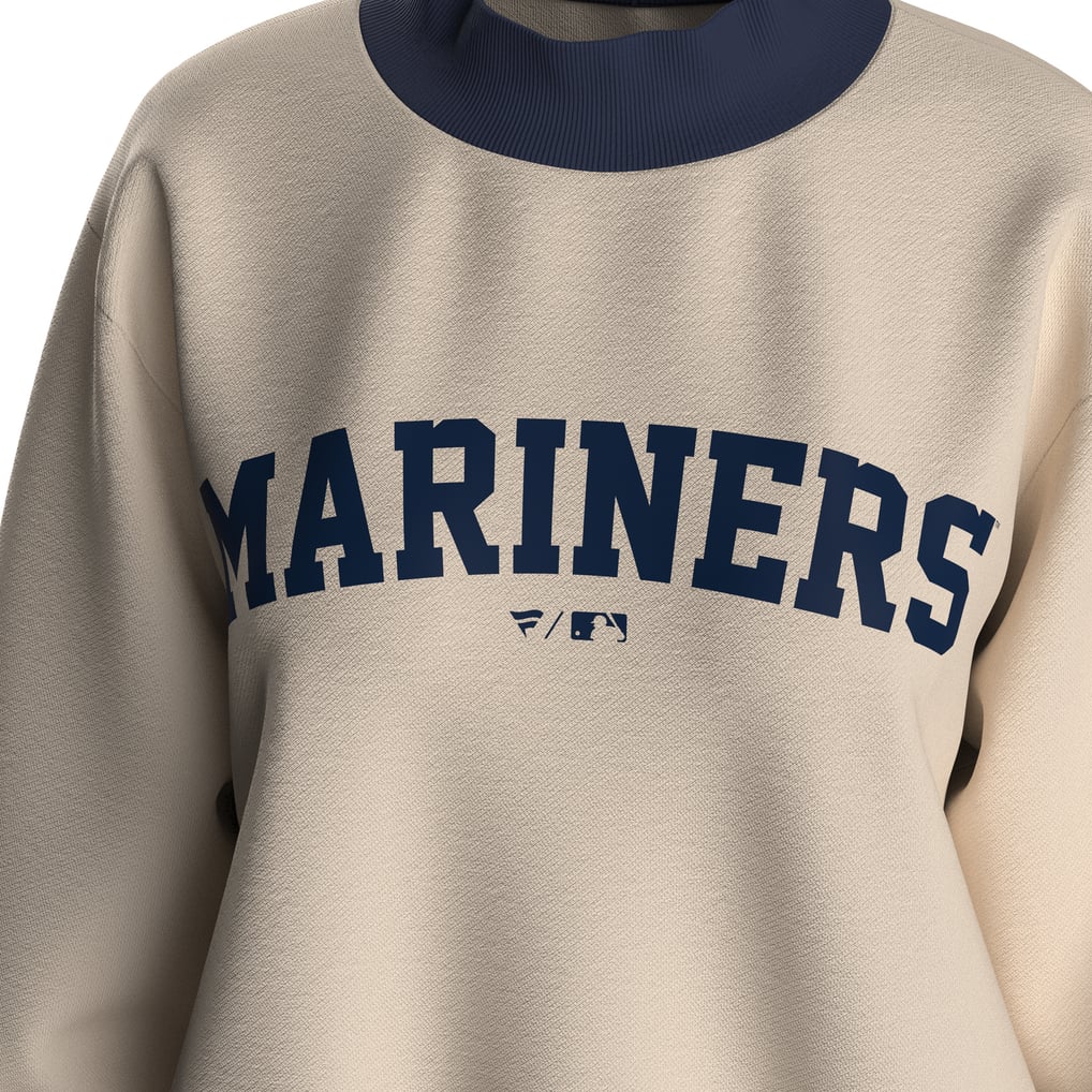Seattle Mariners Fanatics Women's Sweatshirt - Cream