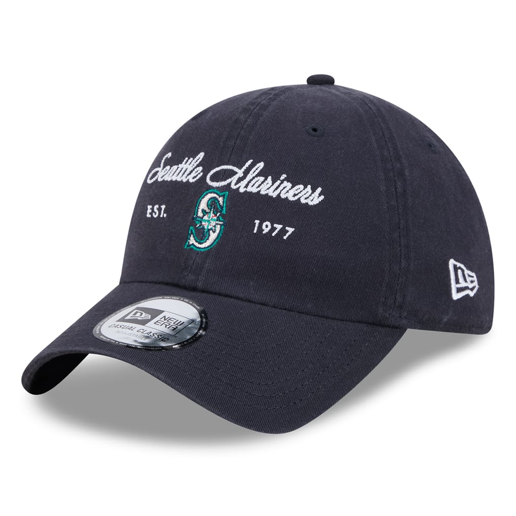  Seattle Mariners New Era Women's Script Casual Classic Adjustable Hat - Navy