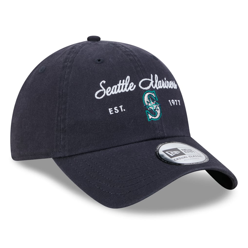  Seattle Mariners New Era Women's Script Casual Classic Adjustable Hat - Navy