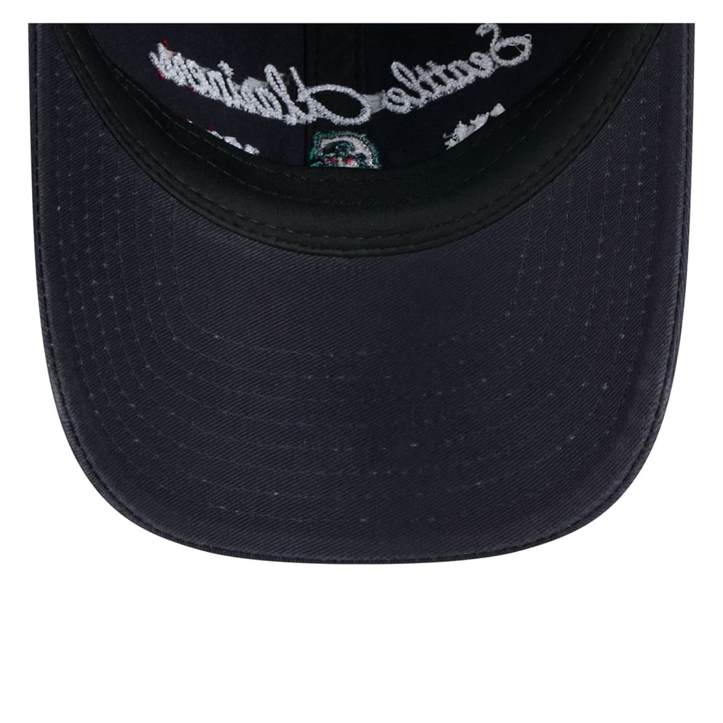  Seattle Mariners New Era Women's Script Casual Classic Adjustable Hat - Navy