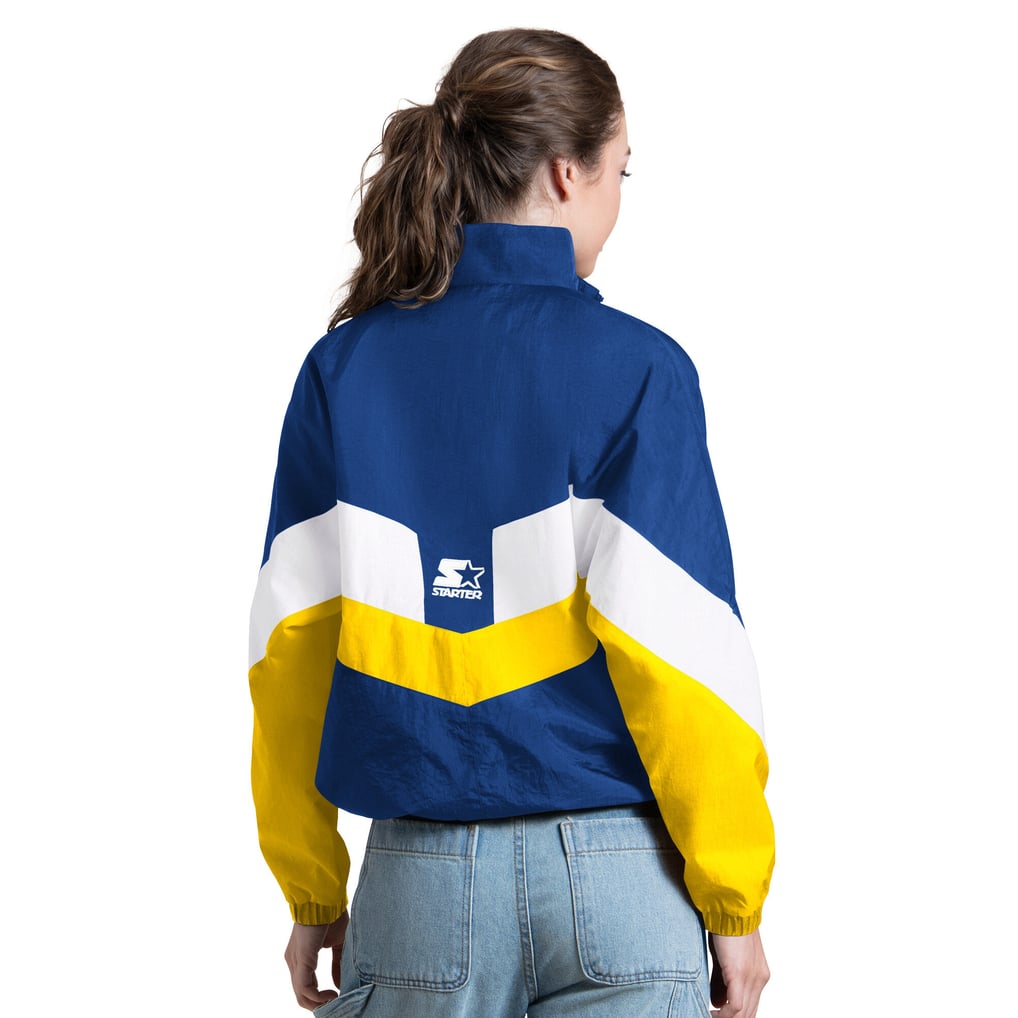  Seattle Mariners Starter Women's Yardline Quarter-Zip Pullover - Royal