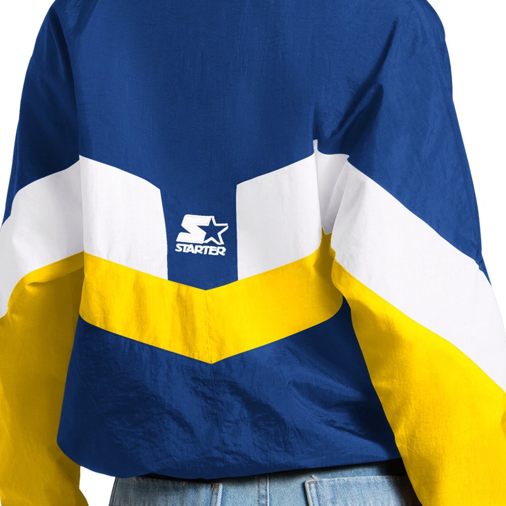  Seattle Mariners Starter Women's Yardline Quarter-Zip Pullover - Royal
