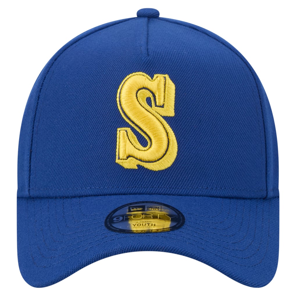 Youth Seattle Mariners New Era Royal Cooperstown Logo 9FORTY A-Frame ...