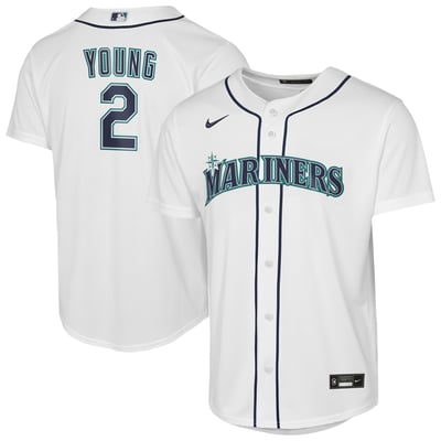 Cole Young Seattle Mariners Nike Youth Home Replica Jersey - White