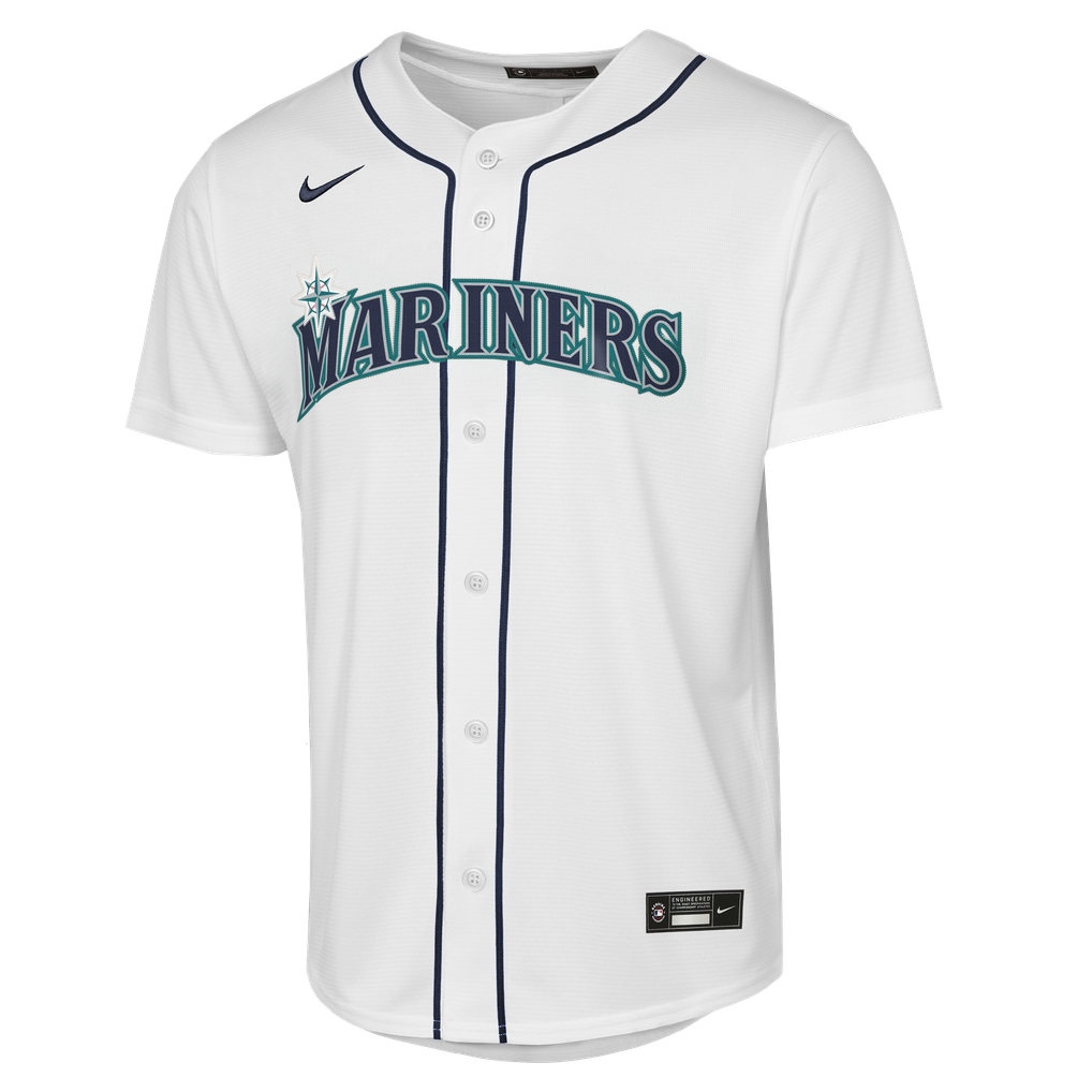 Seattle Mariners Nike Youth Home Replica Custom Jersey - White