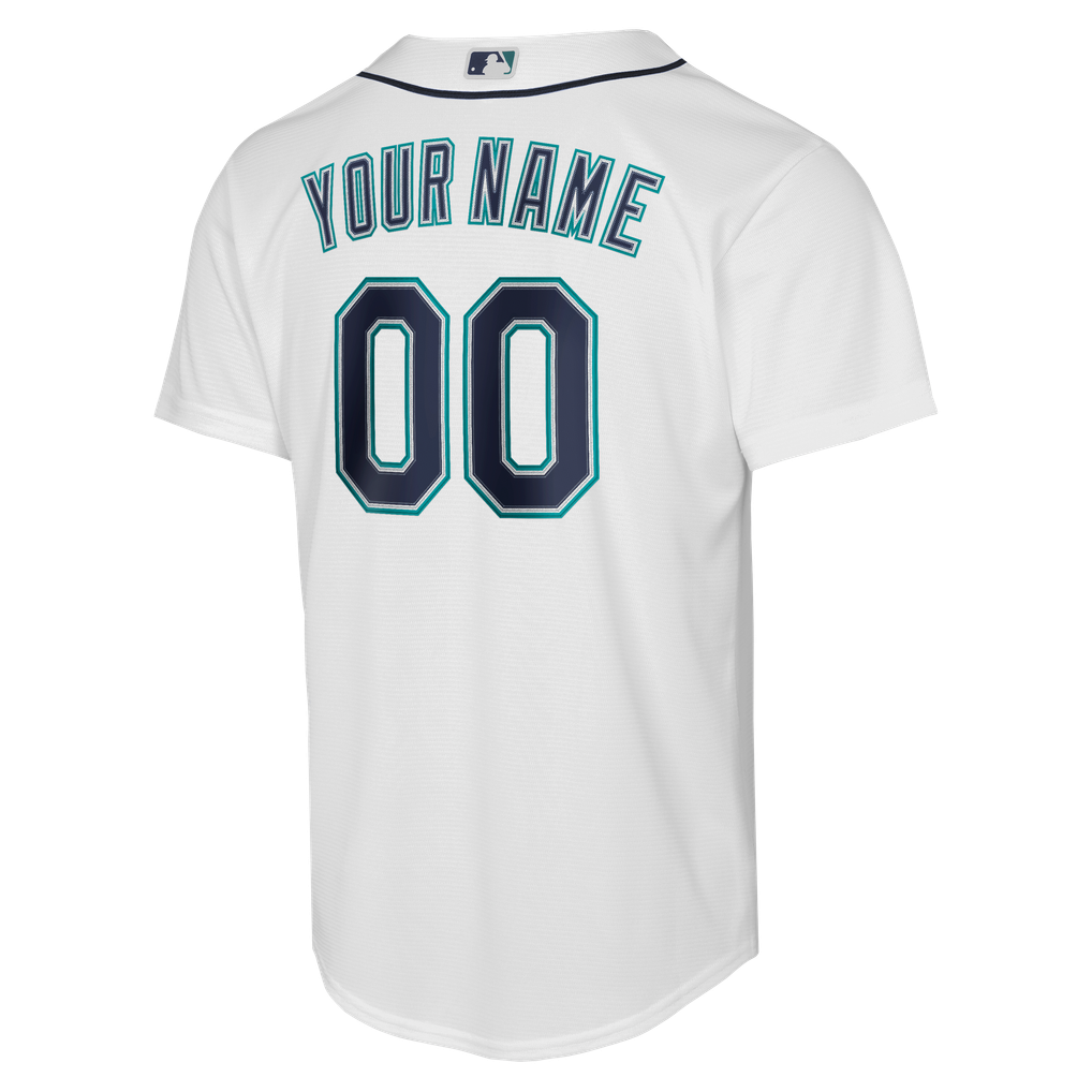 Seattle Mariners Nike Youth Home Replica Custom Jersey - White