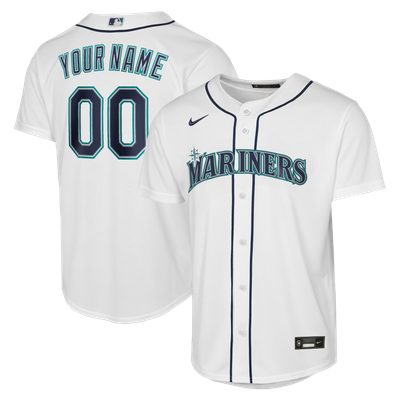 Seattle Mariners Nike Youth Home Replica Custom Jersey - White