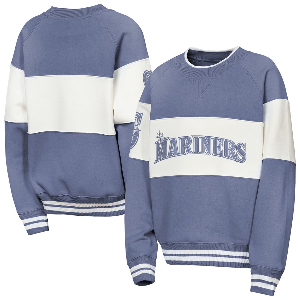  Seattle Mariners Outerstuff Youth Ultimate Pastels On Base Sweatshirt - Blue