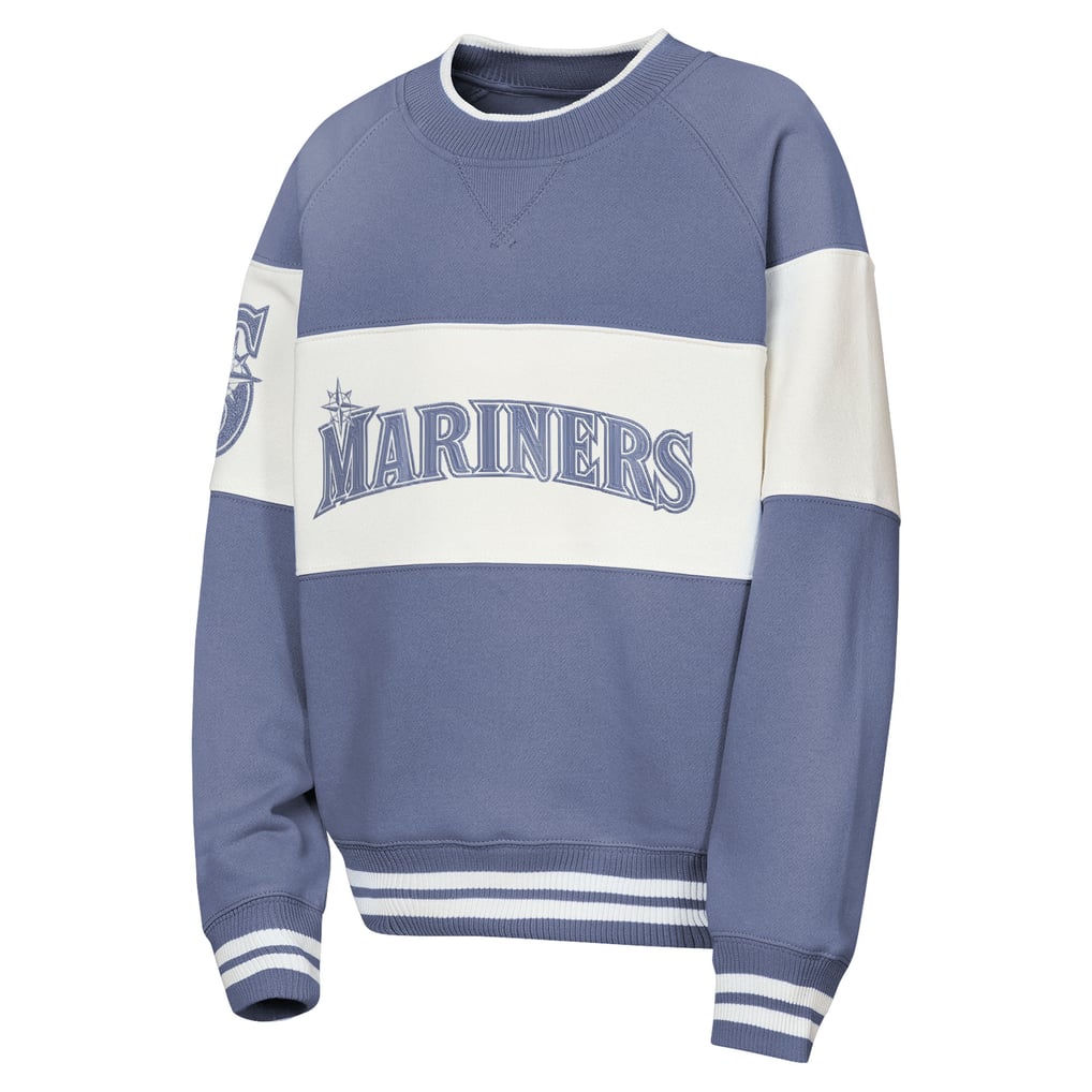  Seattle Mariners Outerstuff Youth Ultimate Pastels On Base Sweatshirt - Blue