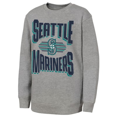 Seattle Mariners Outerstuff Youth Jet Stream Sweatshirt - Gray