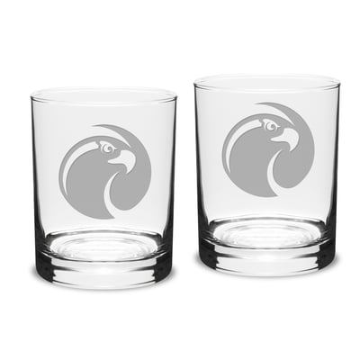 Seattle Pacific Falcons 14oz. Two-Piece Classic Double Old-Fashioned Glass Set