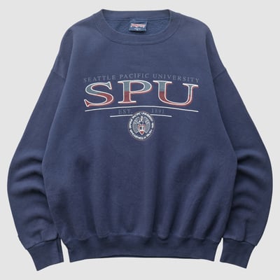 Seattle Pacific Falcons Jansport 90s Pullover Sweatshirt - Navy - M by Fanatics Real Vintage
