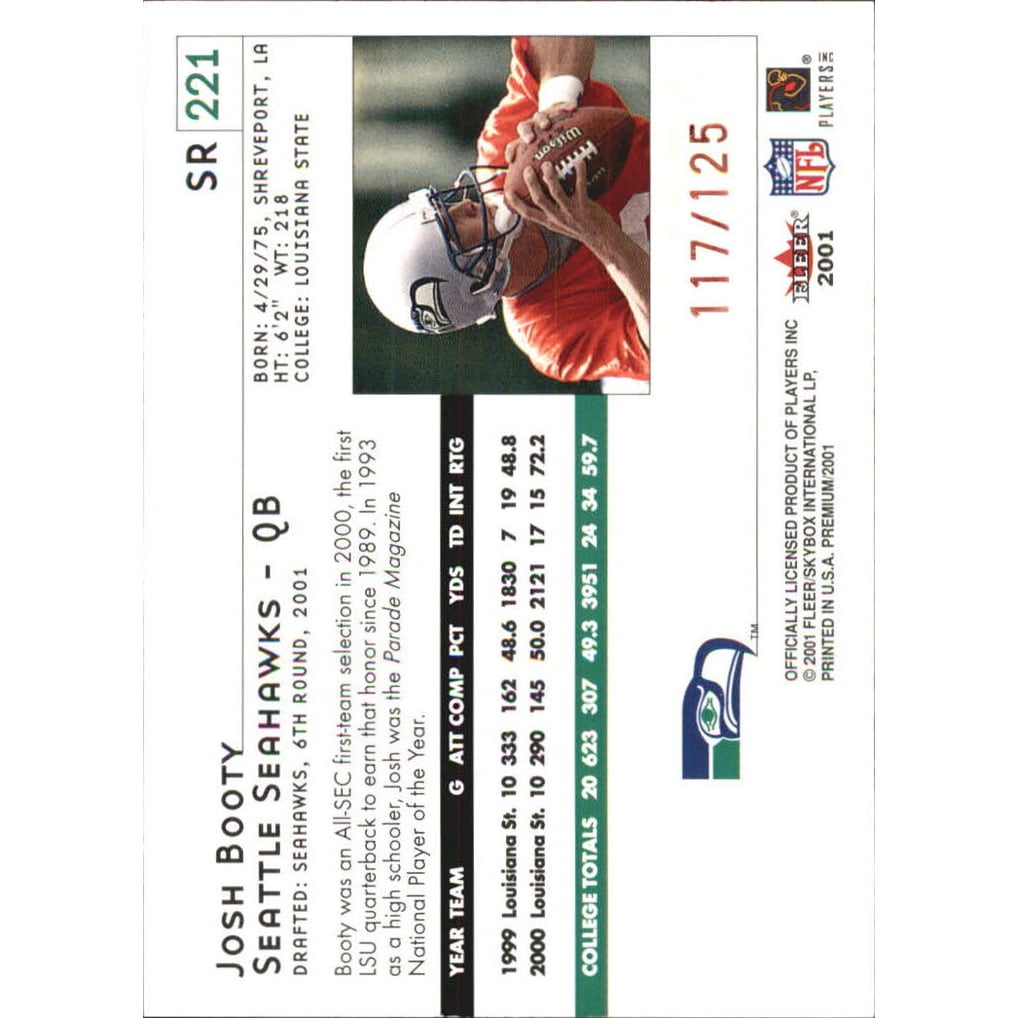 2001 Fleer Premium Star Ruby #221 Josh Booty