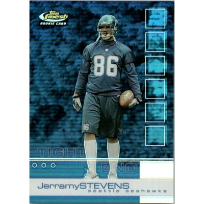 2002 Finest Refractors #105 Jerramy Stevens