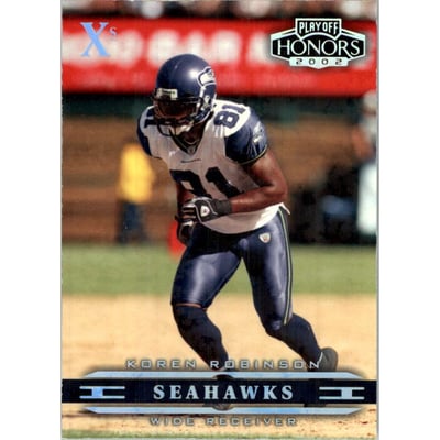 2002 Playoff Honors X's #85 Koren Robinson