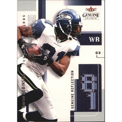 2003 Fleer Genuine Insider Reflection #21 Koren Robinson