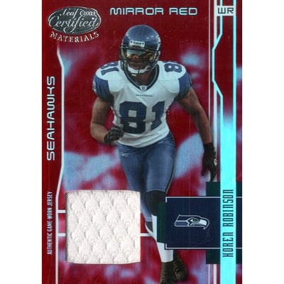 2003 Leaf Certified Materials Mirror Red #115 Koren Robinson
