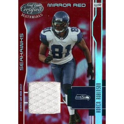 2003 Leaf Certified Materials Mirror Red #124 Brad Johnson