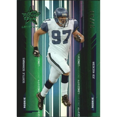 2005 Leaf Rookies and Stars Longevity Emerald #167 Jeb Huckeba