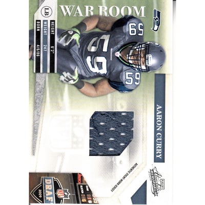 2009 Absolute Memorabilia War Room Materials #24 Aaron Curry