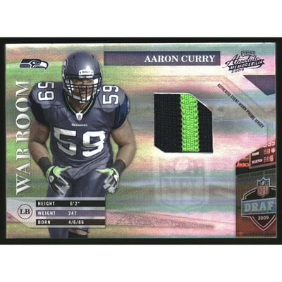 2009 Absolute Memorabilia War Room Materials Prime #24 Aaron Curry