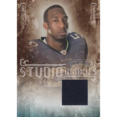 2009 Donruss Rookies and Stars Studio Rookies Materials #3 Aaron Curry