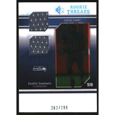 2009 SP Threads Rookie Threads Dual Swatch #RTAC Aaron Curry