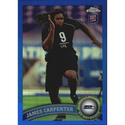 2011 Topps Chrome Blue Refractors #164 James Carpenter