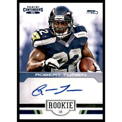 2012 Panini Contenders Rookie Ink #26 Robert Turbin/75*