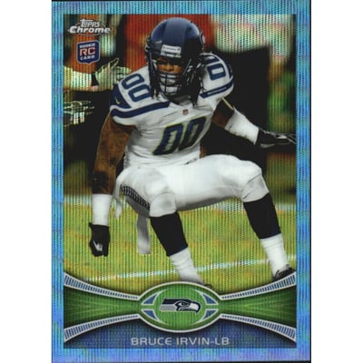 2012 Topps Chrome Blue Wave Refractors #BW176 Bruce Irvin