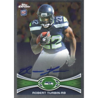 2012 Topps Chrome Rookie Autographs #68 Robert Turbin